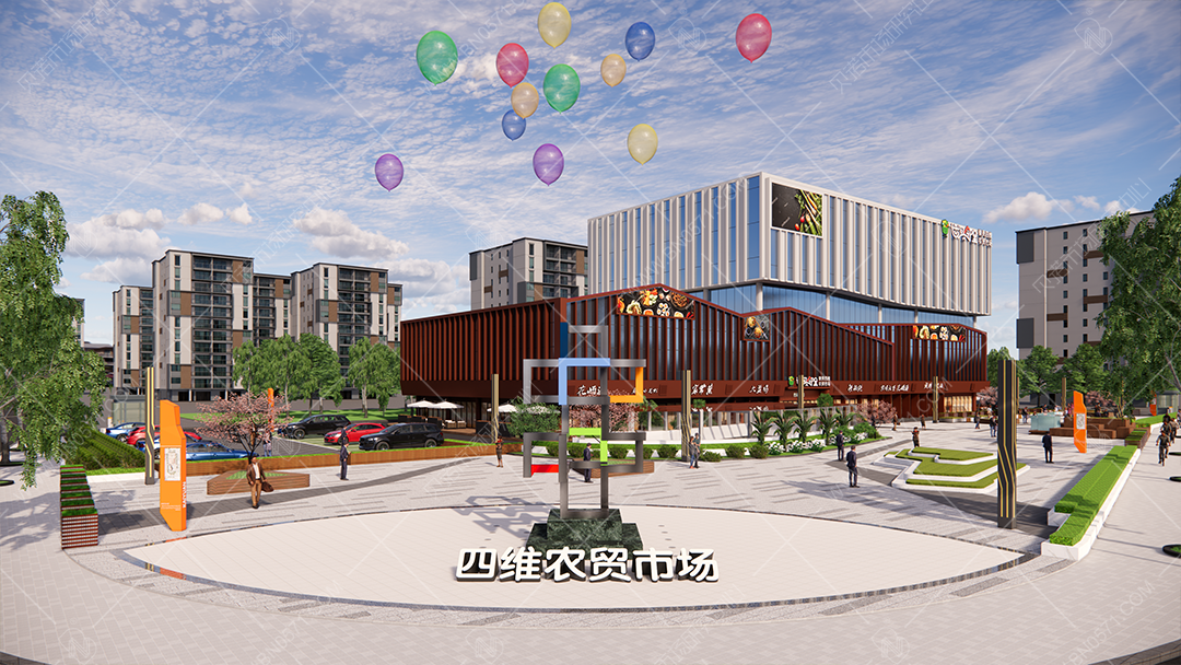 農貿市場設計四維外立面(4)