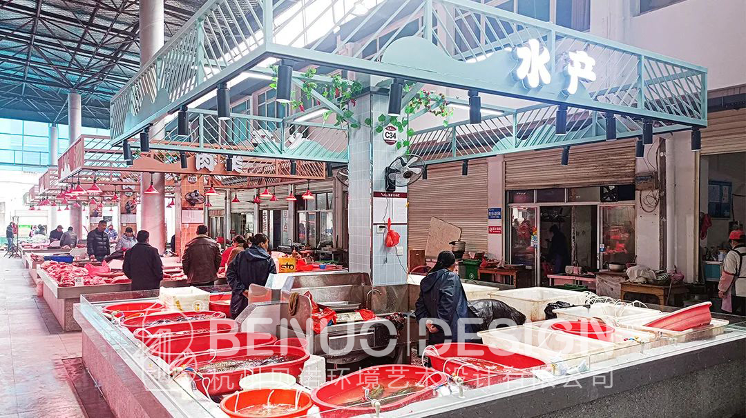 鄉鎮農貿市場設計花崗菜市場5