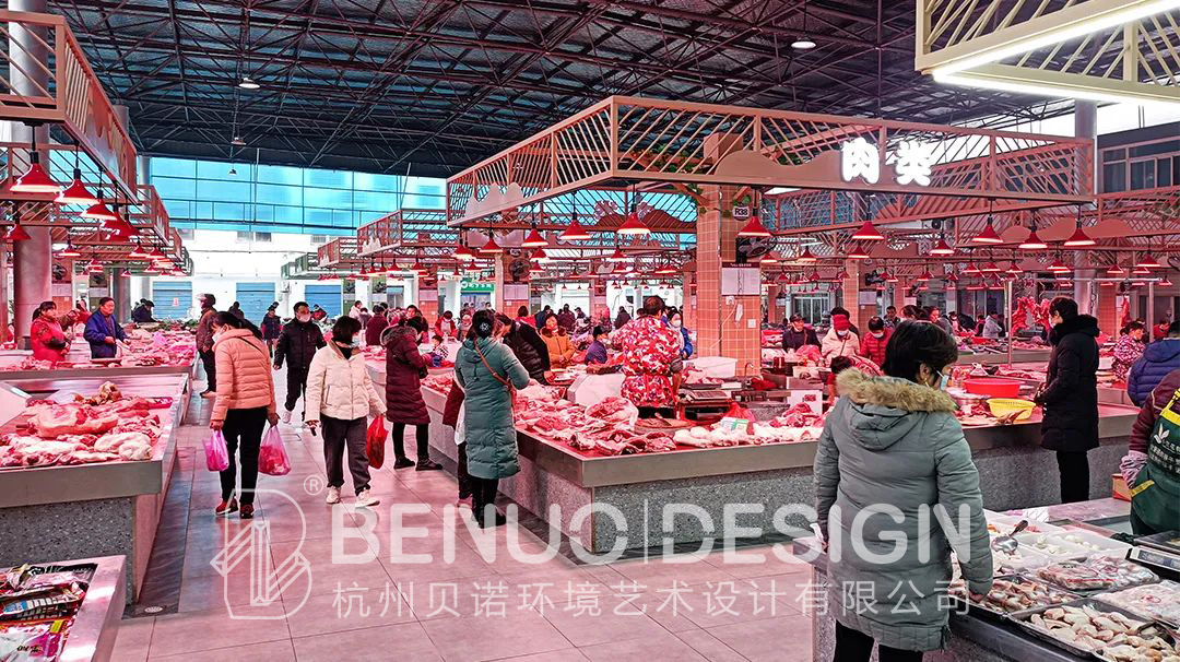 鄉鎮農貿市場設計花崗菜市場6
