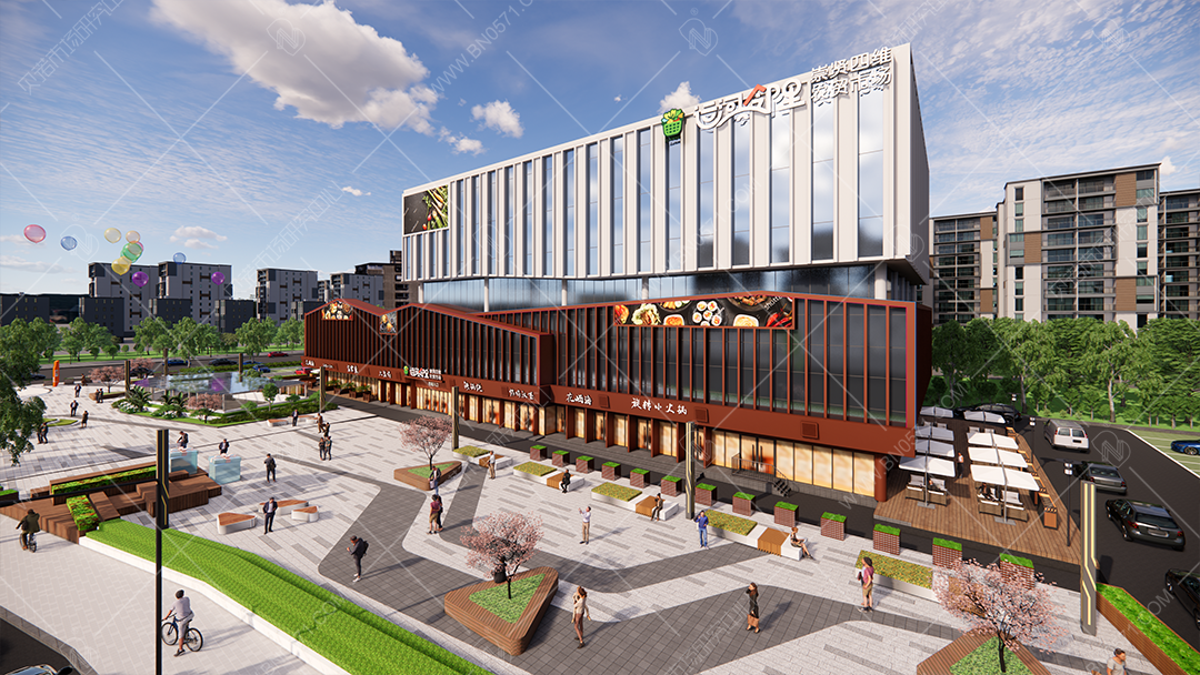 農貿市場設計四維外立面(1)