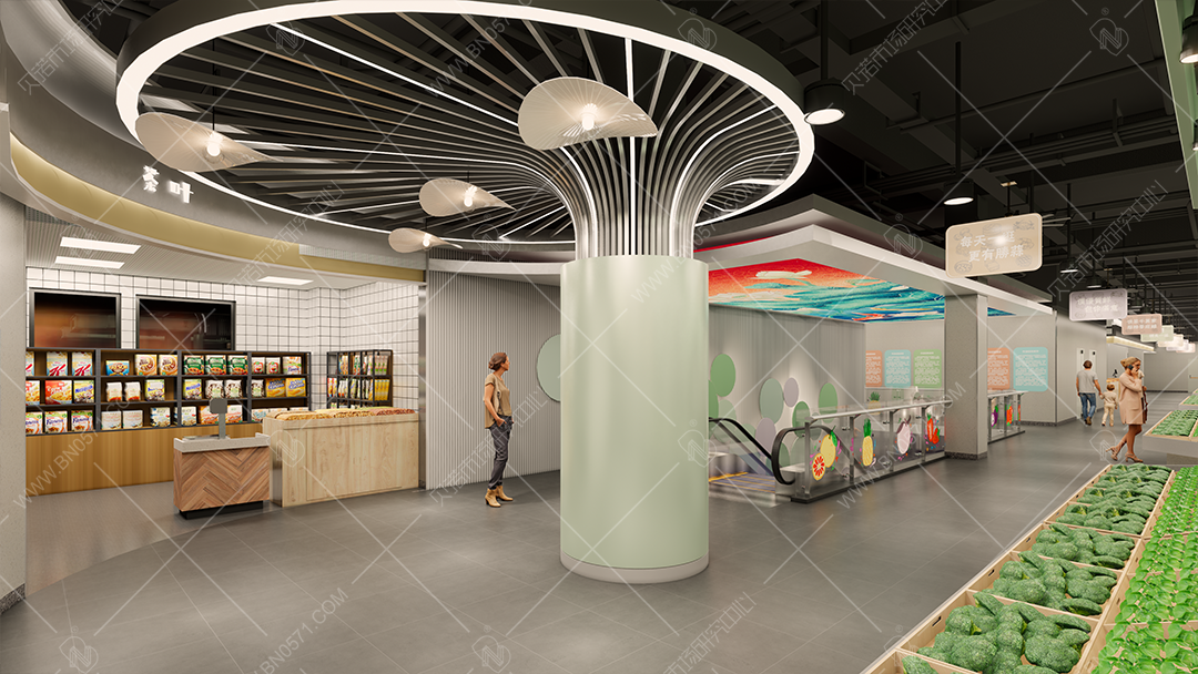 農貿市場設計四維室內效果(5)