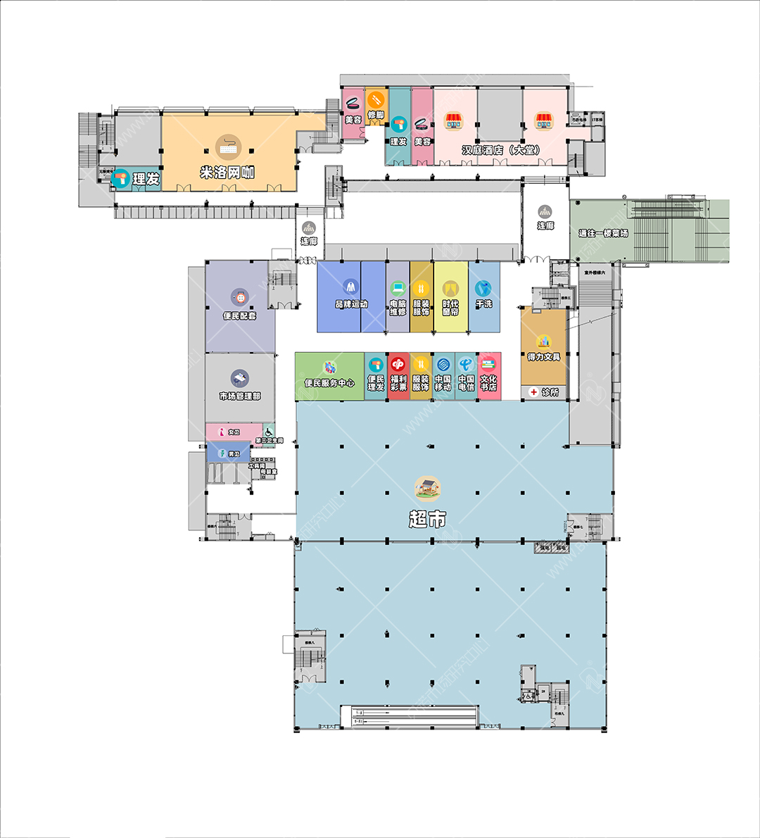 黃橋二層平面+水印