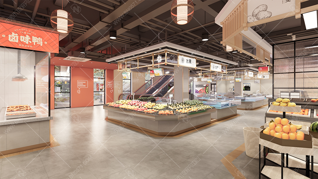 親鮮多農(nóng)貿(mào)市場(chǎng)設(shè)計(jì)效果圖(2)