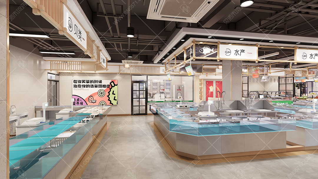 親鮮多農(nóng)貿(mào)市場(chǎng)設(shè)計(jì)效果圖(3)