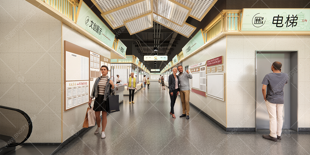 黃橋農貿市場設計案例-室內效果(4)